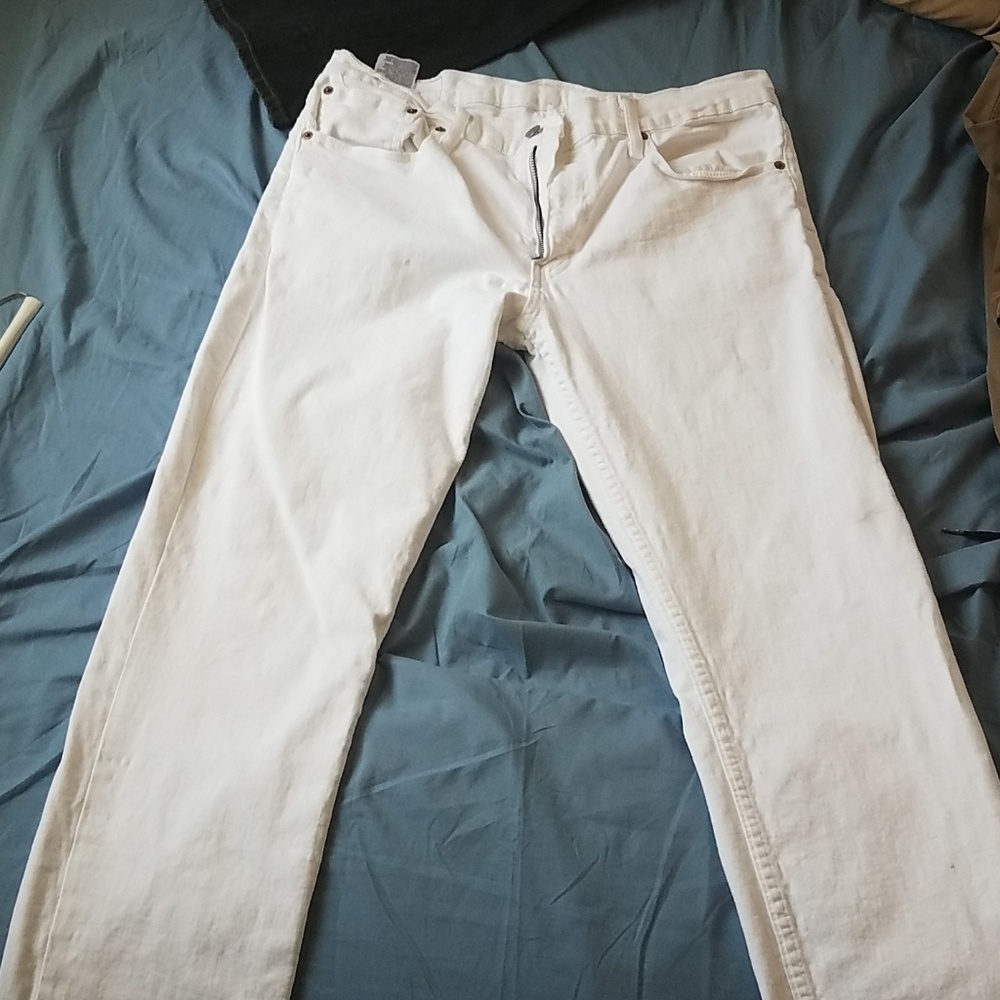 511 levis slim straight 34x32 white jeans